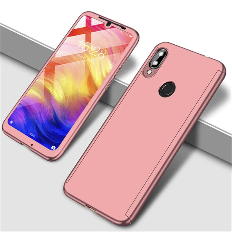 Samsung S10 plus Silver 360° Full Cover Phone Case + Tempered Glass