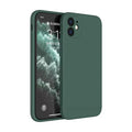iPhone 14 Pro Silicone Case With Lens Protector Midnight Green