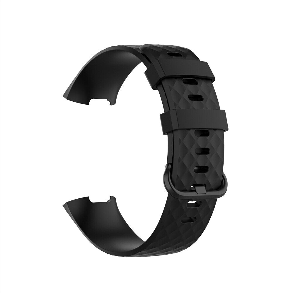 Silicone Replacement Strap Band For Fitbit Charge 3 / 4 (Green)