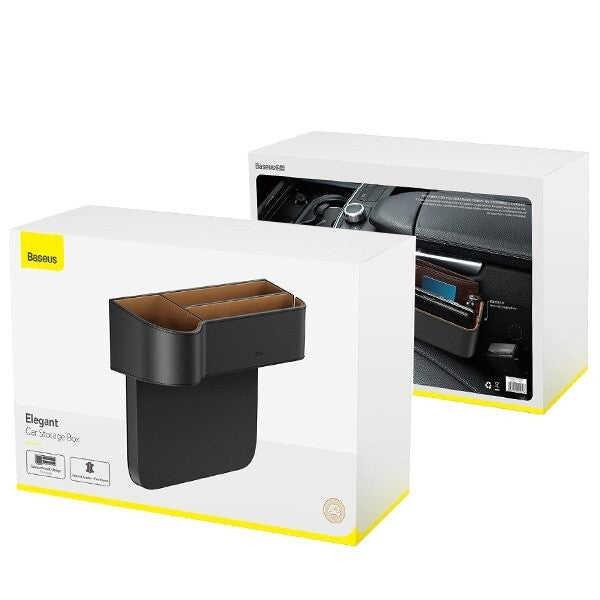 Baseus Universal Leather Car Organiser Auto Seat Gap Storage Box For Pocket Organizer Wallet Cigarette Keys Phone Holders