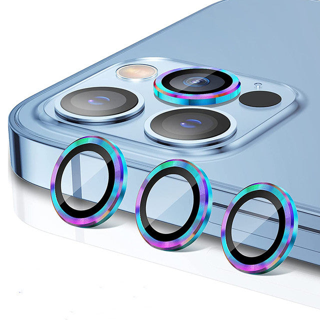 Metal Ring Tempered Glass Camera Lens Protector For iPhone 11 Pro Max