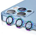 Metal Ring Tempered Glass Camera Lens Protector For iPhone 13 Mini