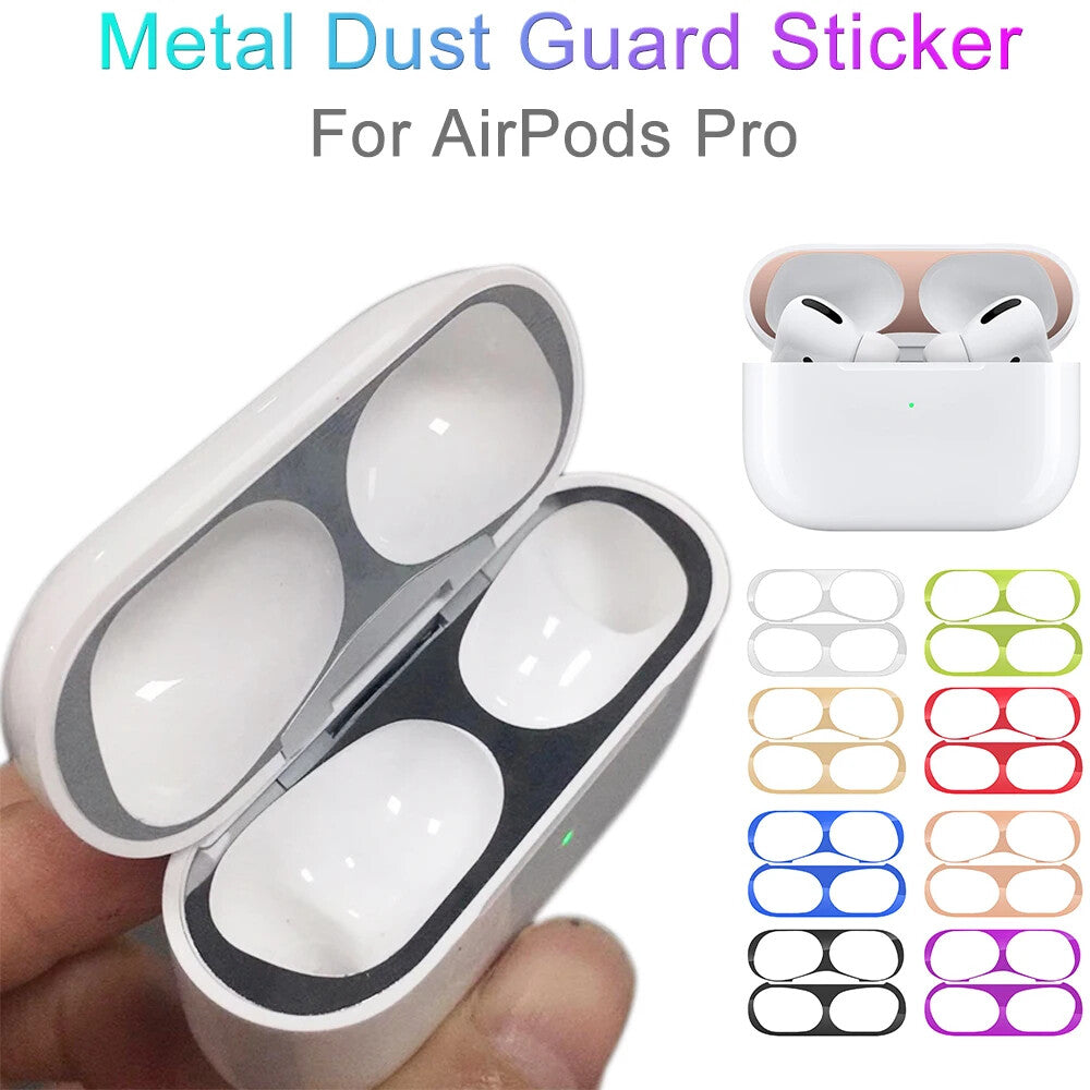 Metal Film Dust Proof Debris Protection Heavy Duty Airpods 3 Wireless Charging Case (Purple)