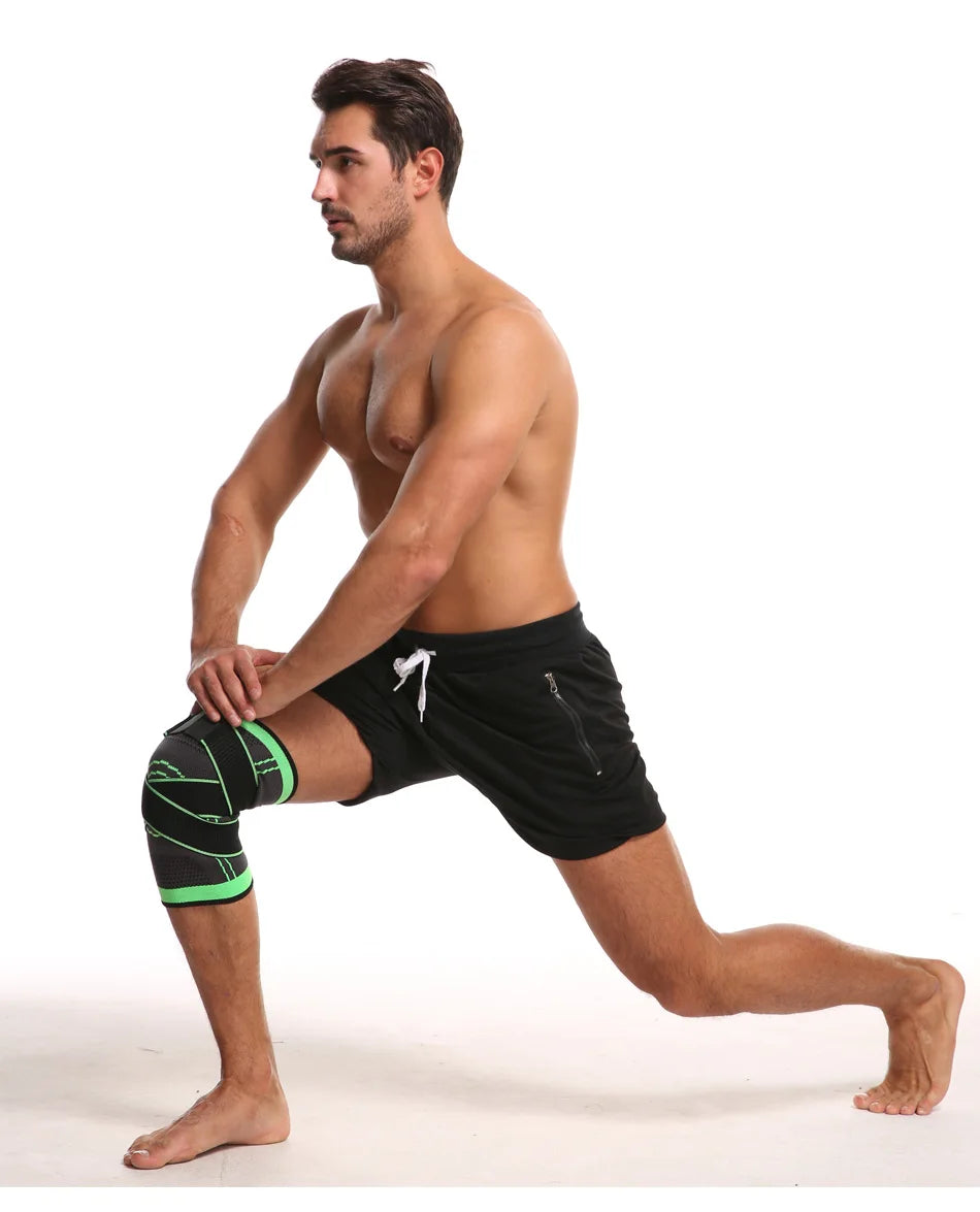 Knee Support, Open-Patella Stabiliser & Fully-Adjustable Neoprene Brace – Sports Injury Protection