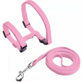 Cat Harness Collar Leash For Pet Cat Outdoor Walking (Pink)