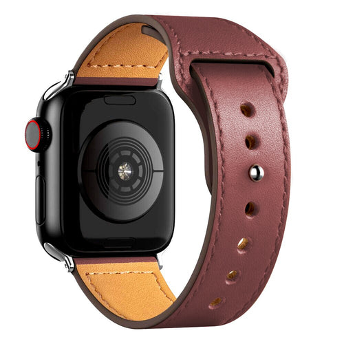 Apple Watch Leather Strap iWatch Band Series 9/8/7/6/5/4/3/2/1/SE 42/44/45/49mm