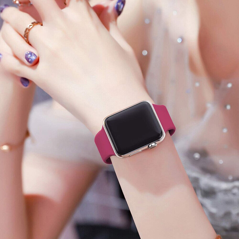 Apple Watch iWatch Silicone Band Strap Series 9/8/7/6/5/4/3/2/1 42/44/45/49mm (Blue)