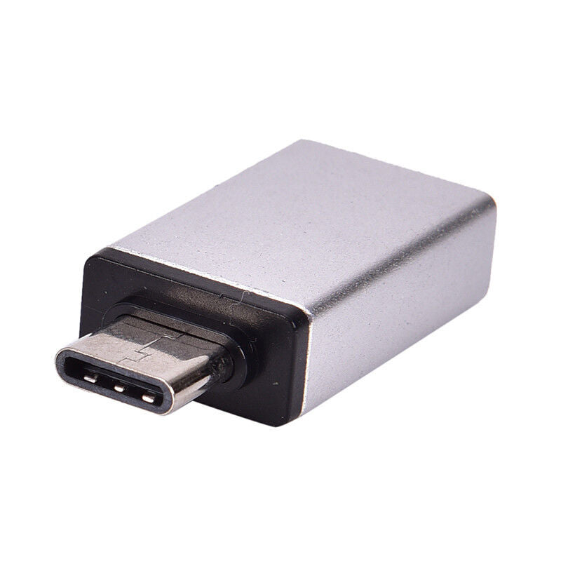 USB 3.0 To Type C Adapter Fast Converter USB-C Data OTG Adapter (Silver)