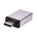 USB 3.0 To Type C Adapter Fast Converter USB-C Data OTG Adapter (Silver)
