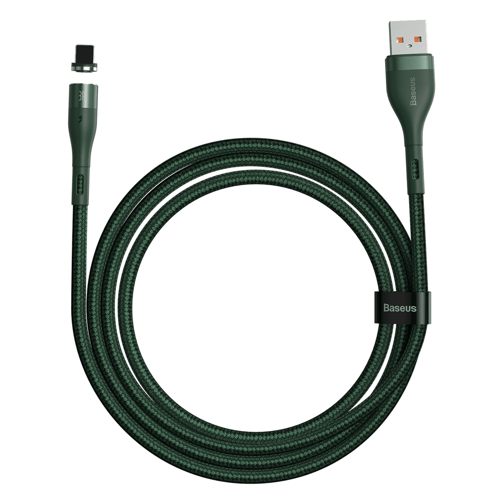 Baseus Magnetic USB to Lightning 1m Green