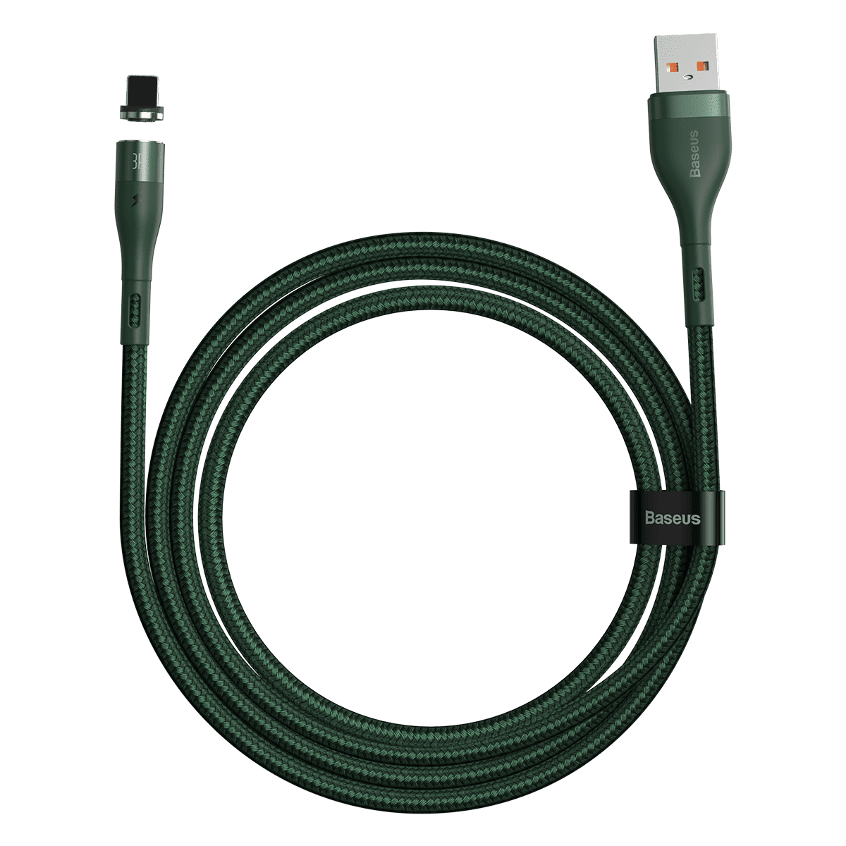 Baseus Magnetic USB to Lightning 1m Green