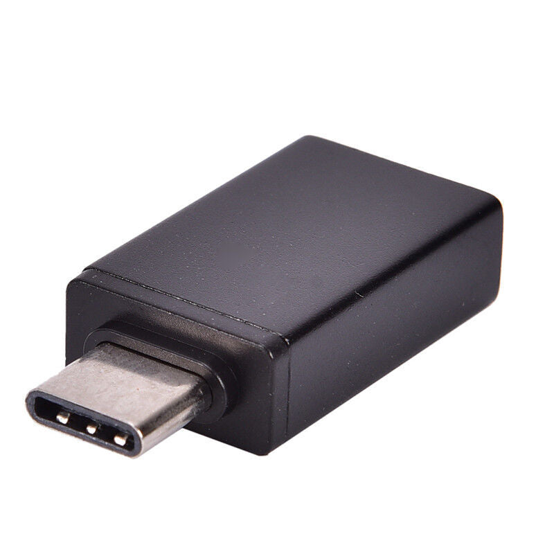 USB 3.0 To Type C Adapter Fast Converter USB-C Data OTG Adapter (Black)