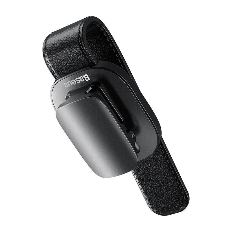 Baseus Car Vehicle Accessory Sun Visor Glasses Eye Card Pen Holder Clip Clamp (Black)