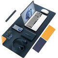Mouse Pad Leather Waterproof Desk Pad Protector, Dual-Side Use (25x21cm)