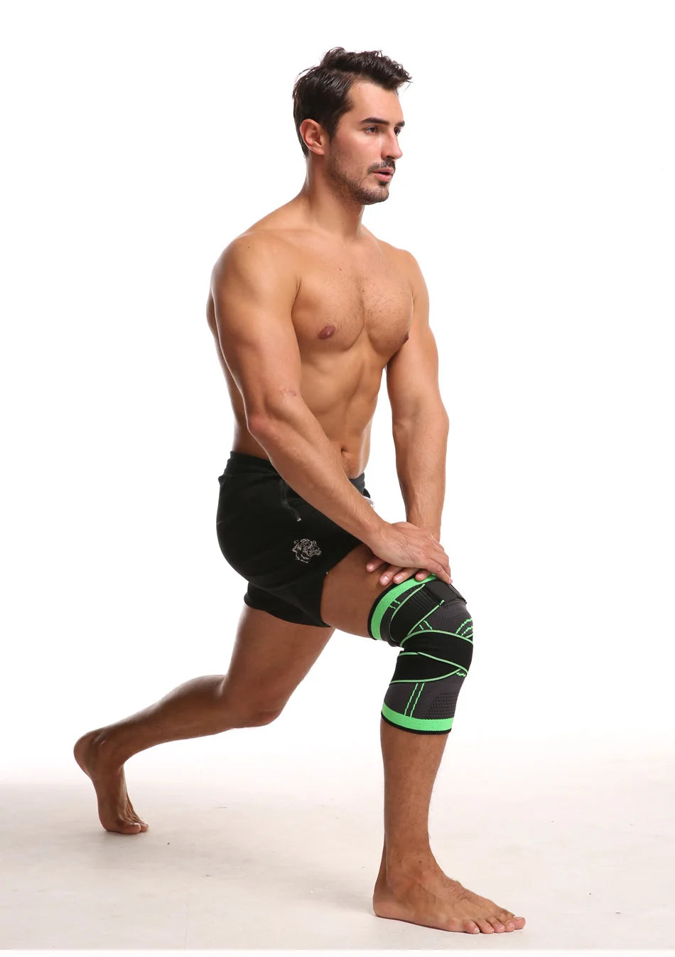 Knee Support, Open-Patella Stabiliser & Fully-Adjustable Neoprene Brace – Sports Injury Protection