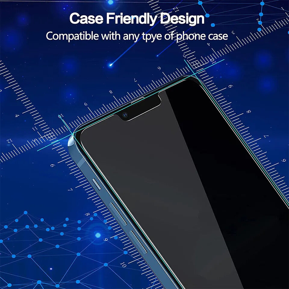 (1 Pack) Nuglas iPhone 14 13 12 11 Pro XS XR Max Privacy Tempered Glass Anti Spy Screen Protector