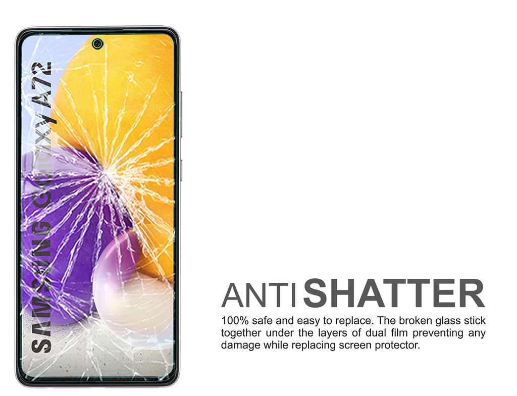 Nuglas Samsung Galaxy A42 5G HD Clear 9H Tempered Glass Film, Anti-Scratch Case-Friendly Screen Protector