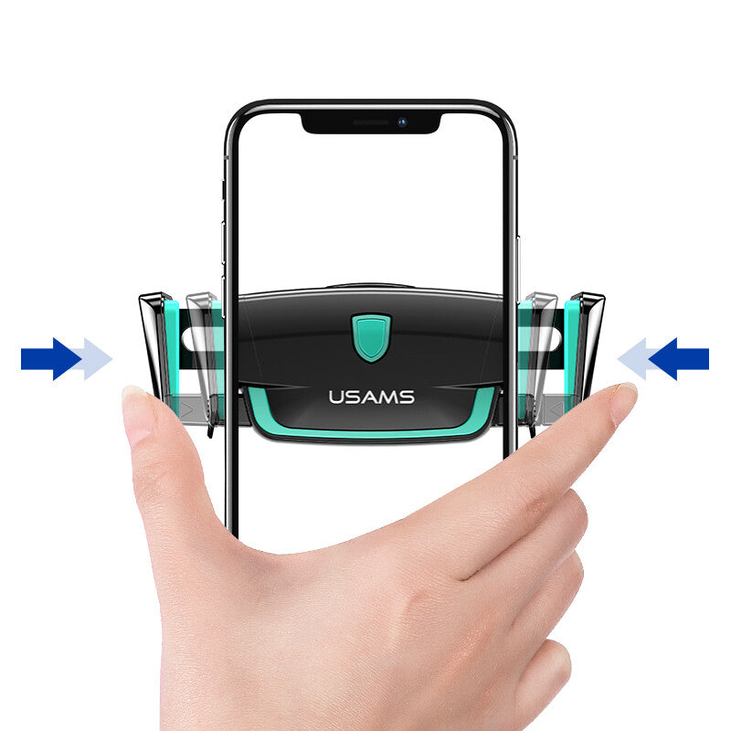 USAMS Car Phone Holder Clip Mount 360° Air Vent Adjustable For Universal - White
