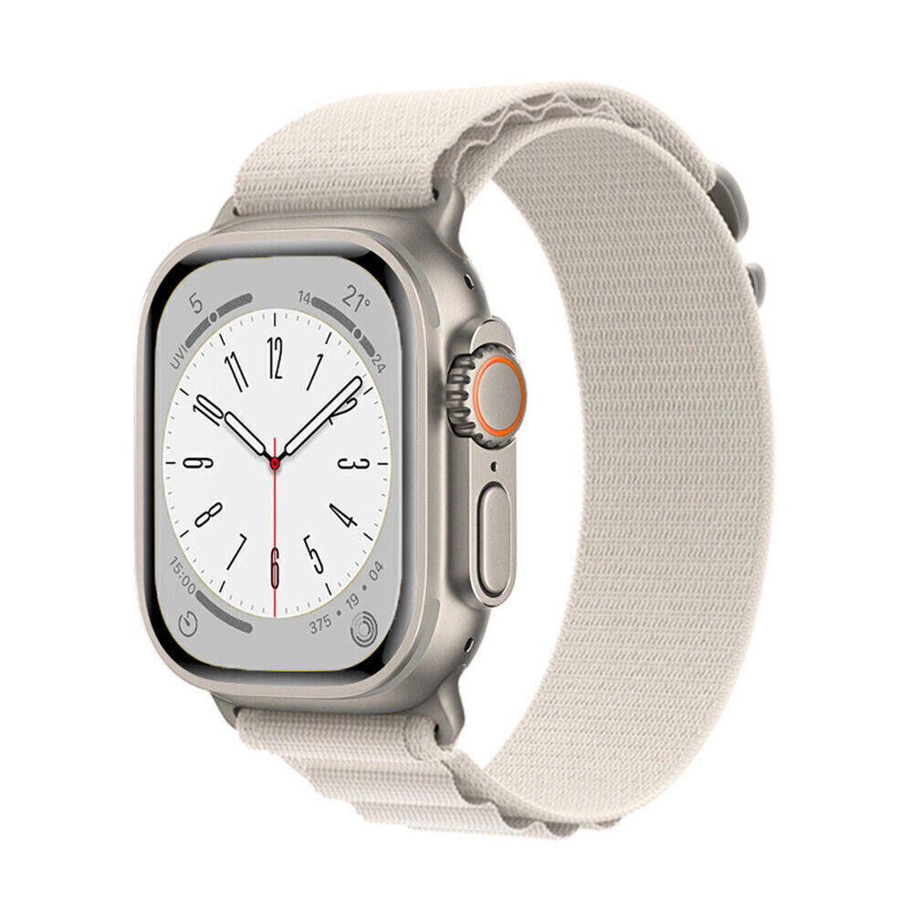 Apple Watch Alpine Loop Strap Sport Watch Band Ultra 1 2 SE Series 9/8/7/6/5/4/3/2/1 Strap 49mm 45mm 44mm 42mm (White)
