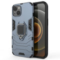 Shockproof 360 Ring Case Stand For iPhone (Blue)