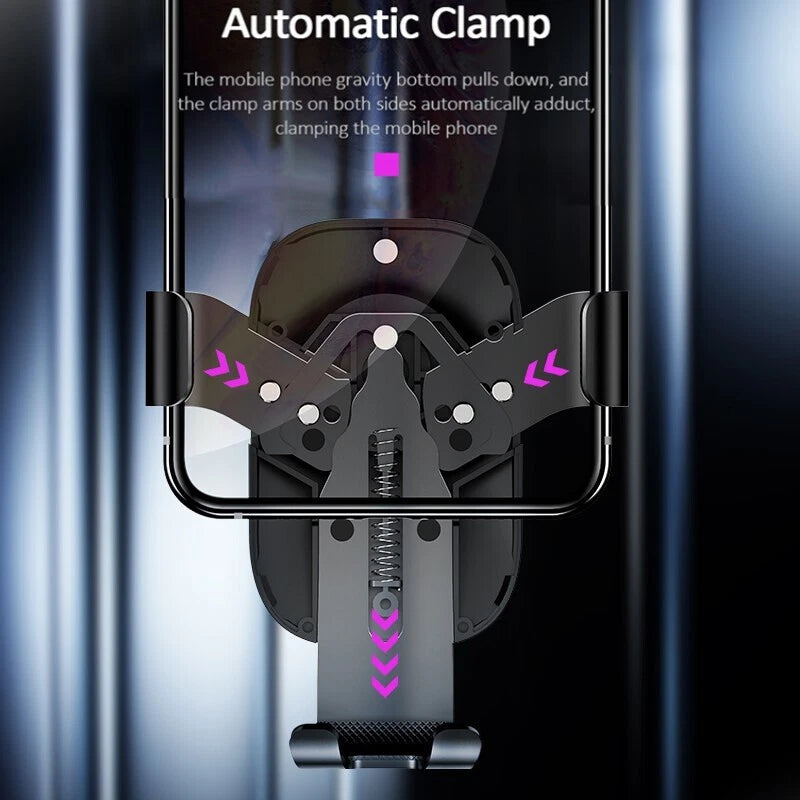 USAMS Gravity Car Phone Holder Air Vent Grip Mount For iPhone 15 14 Samsung