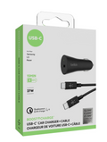 Car Charger with USB to Type C cable