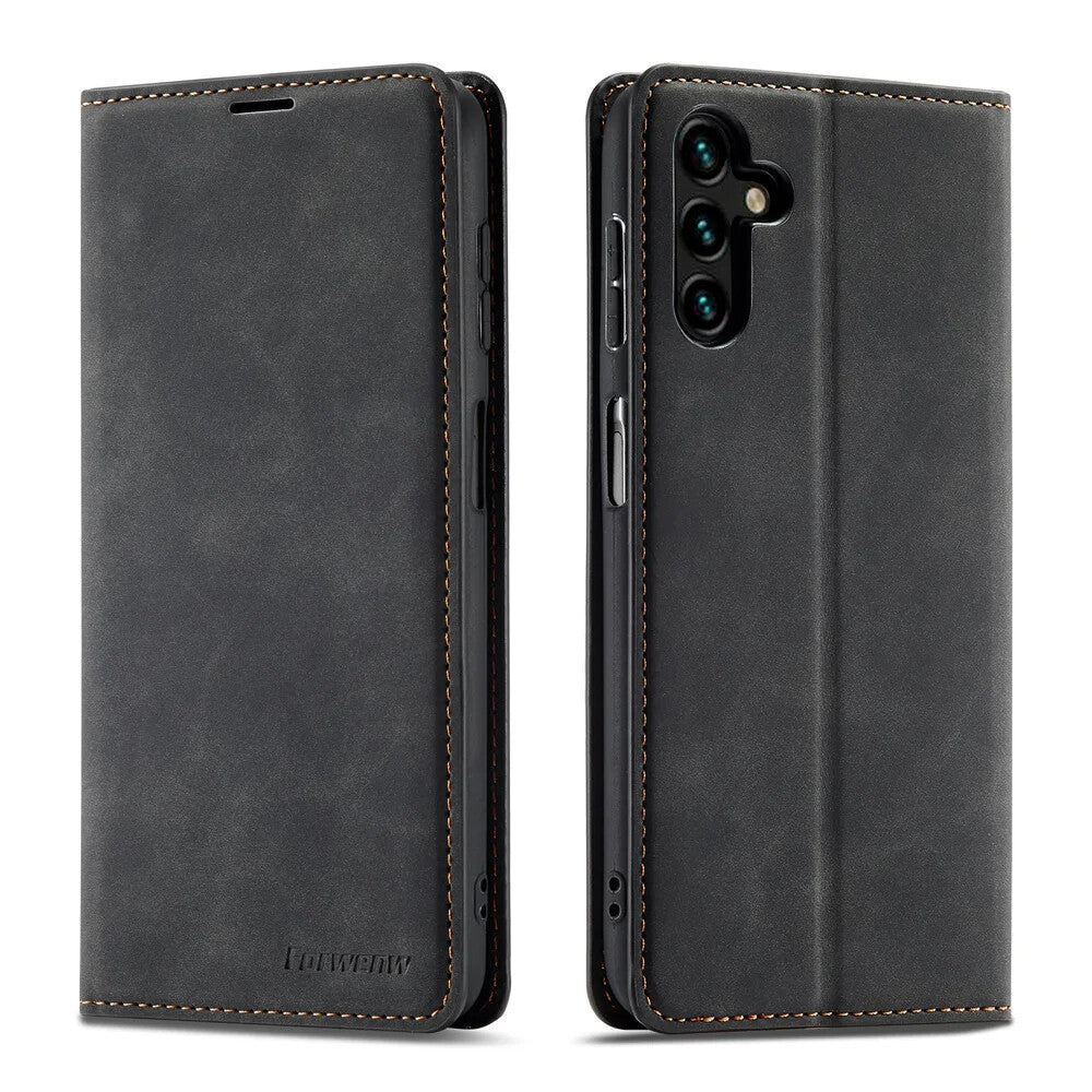 Luxury Wallet Leather Case Cover Card Holder For Samsung A03S