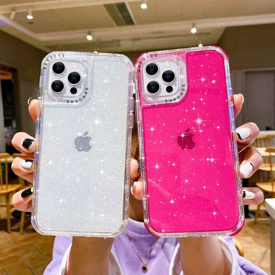 Glitter Shockproof Slim Case Cover For iPhone 13 Mini