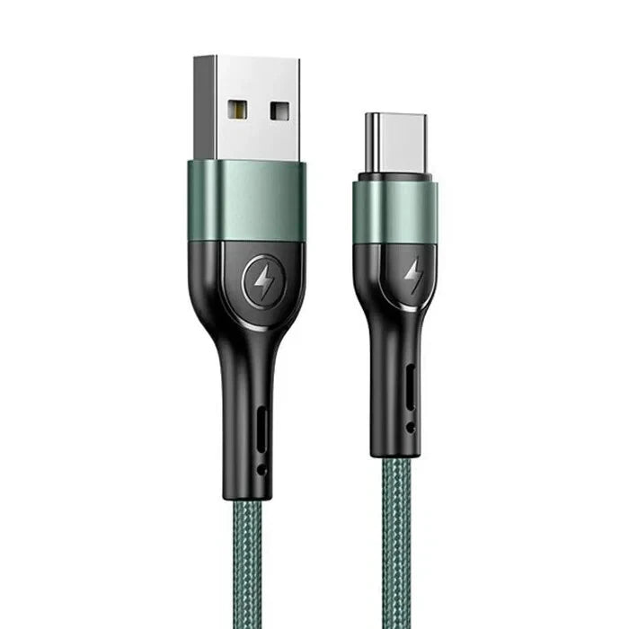 USAMS USB To Type-C Aluminium Charger Cable Charging Data Samsung iPhone 16 15 - 1m