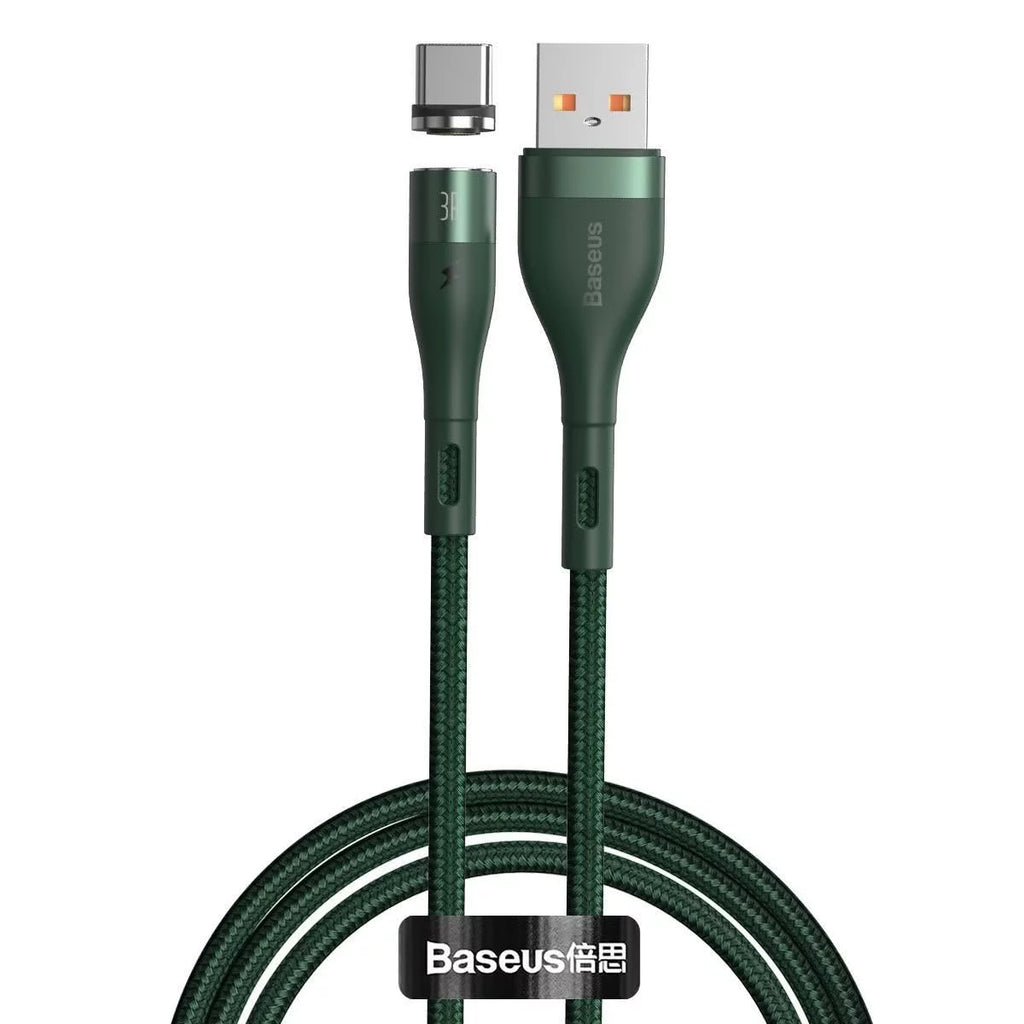 Baseus Magnetic USB to C 1m Green