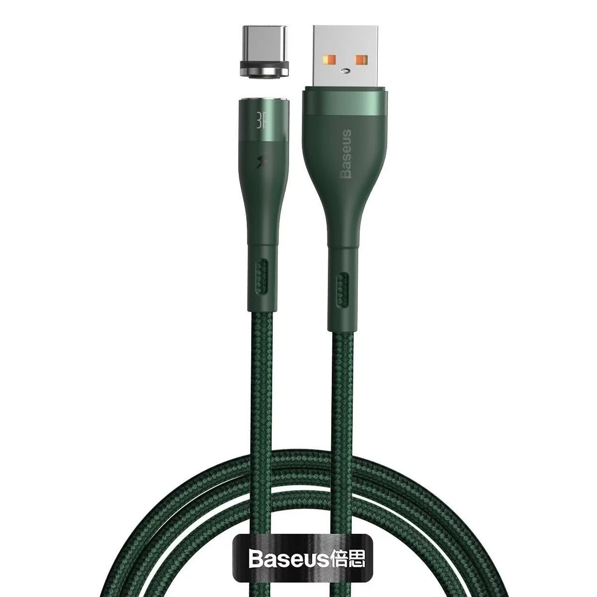 Baseus Magnetic USB to C 1m Green