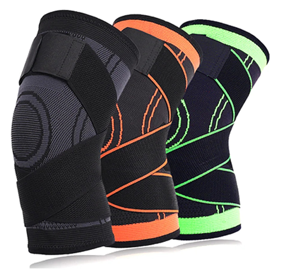 Knee Support, Open-Patella Stabiliser & Fully-Adjustable Neoprene Brace – Sports Injury Protection