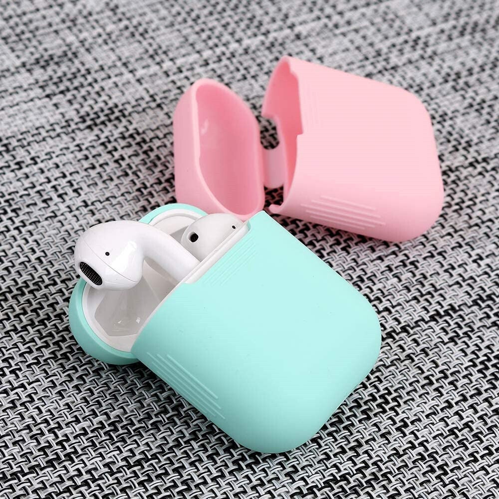 Apple Airpods Silicone Gel Case Shockproof Protective Cover Skin Case Airpods Pro (Teal)
