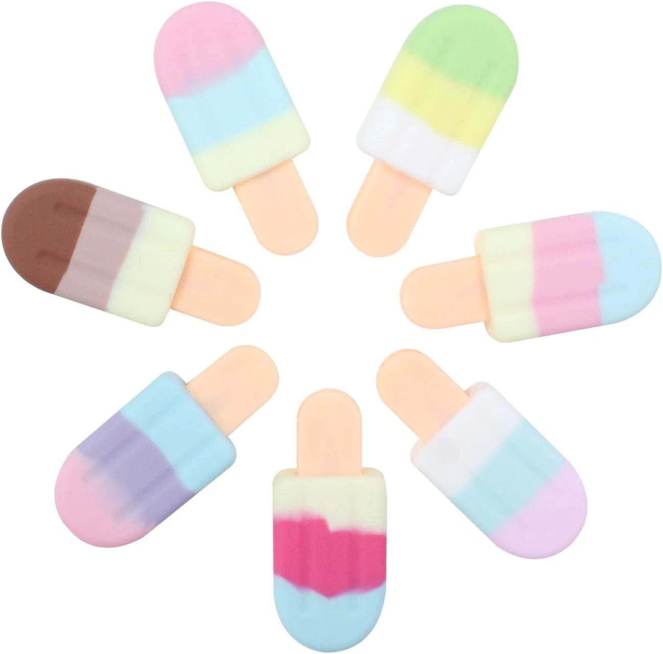 Ice Cream Cable Protector Cute Silicone Cover For USB Charging Cable (Purple/Blue/White)