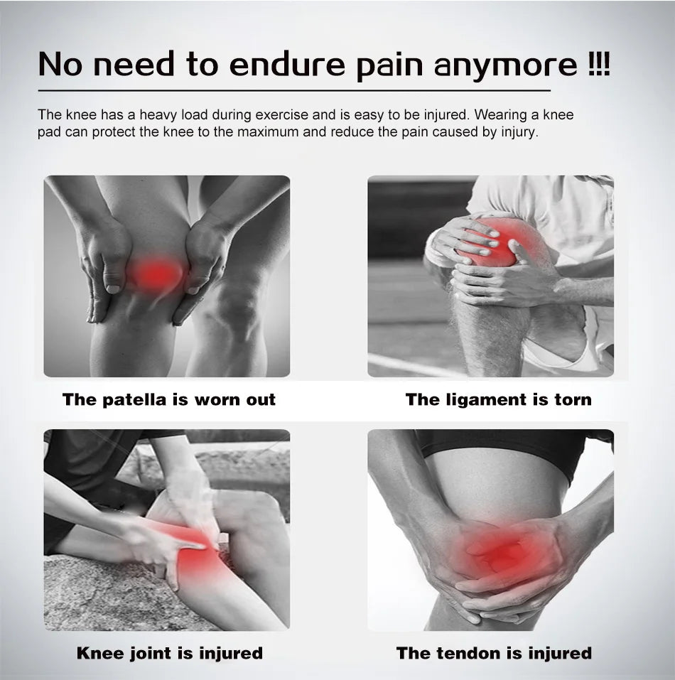 Knee Support, Open-Patella Stabiliser & Fully-Adjustable Neoprene Brace – Sports Injury Protection