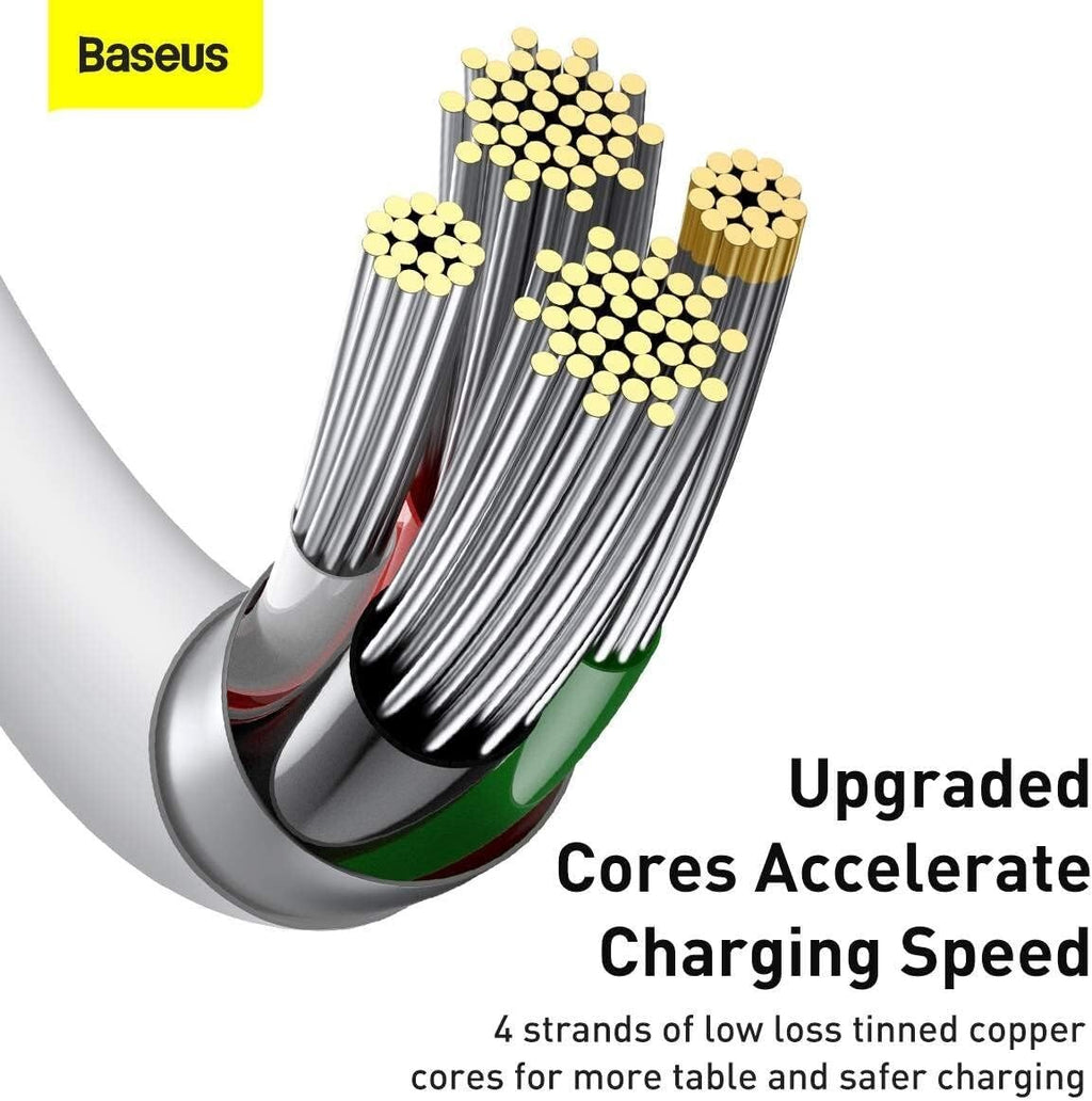 Baseus 2.4A USB To Lightning Fast Charging Cable Data Cord Charger Superior Series For iPhone iPad (1m)
