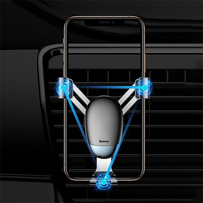 Baseus Mini Gravity Car Phone Holder Air Vent Clip Mount For iPhone Samsung Huawei