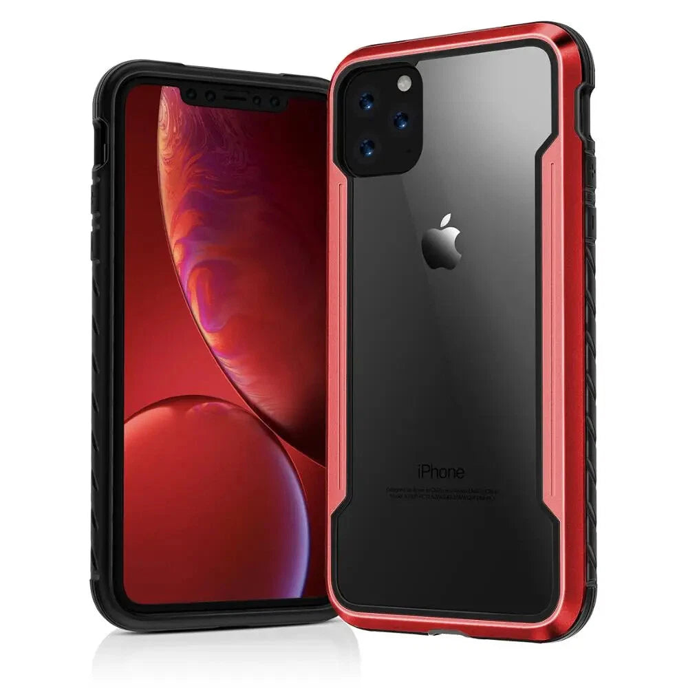 iPhone 13 Pro Max Lens Protector Case Airbag Case Red