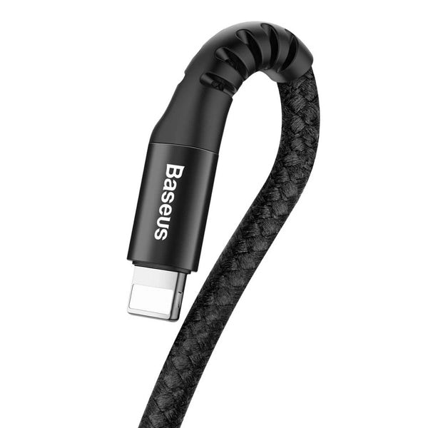 Baseus USB To Lightning Cable Nylon Charging Cable Charger Data Coiled Spiral For iPhone iPad