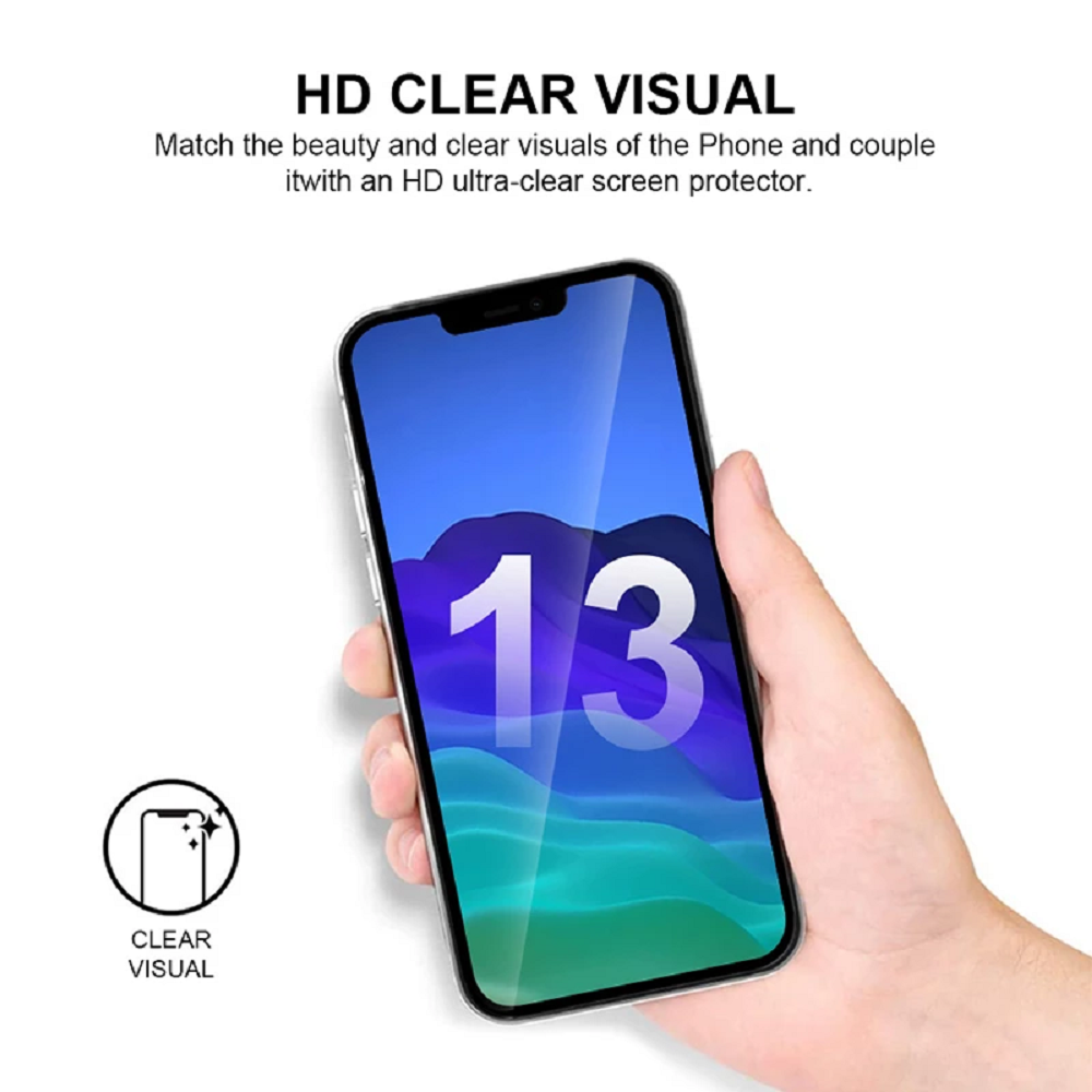 Clear Tempered Glass Transparent Screen Protector For iPhone 14 Pro Max