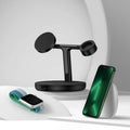 Baseus Swan 3 in 1 Magnetic Wireless Charger Stand 20W for iPhone 15/14/13 Pro Max Apple Watch 6 SE Airpods Pro 2 3 Charger Holder