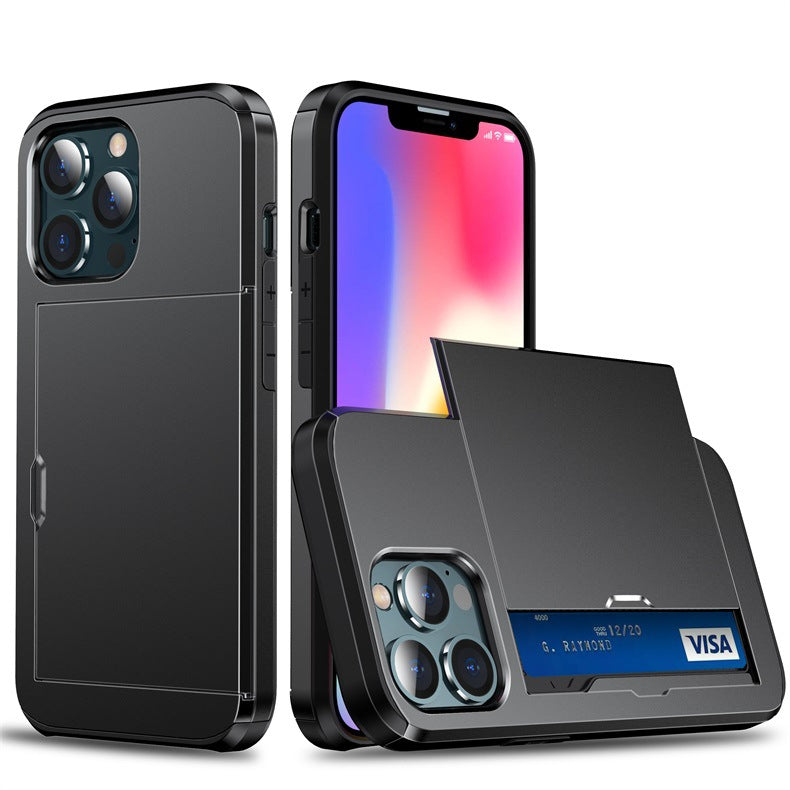 Sliding Cover Wallet Case For iPhone 11 Pro