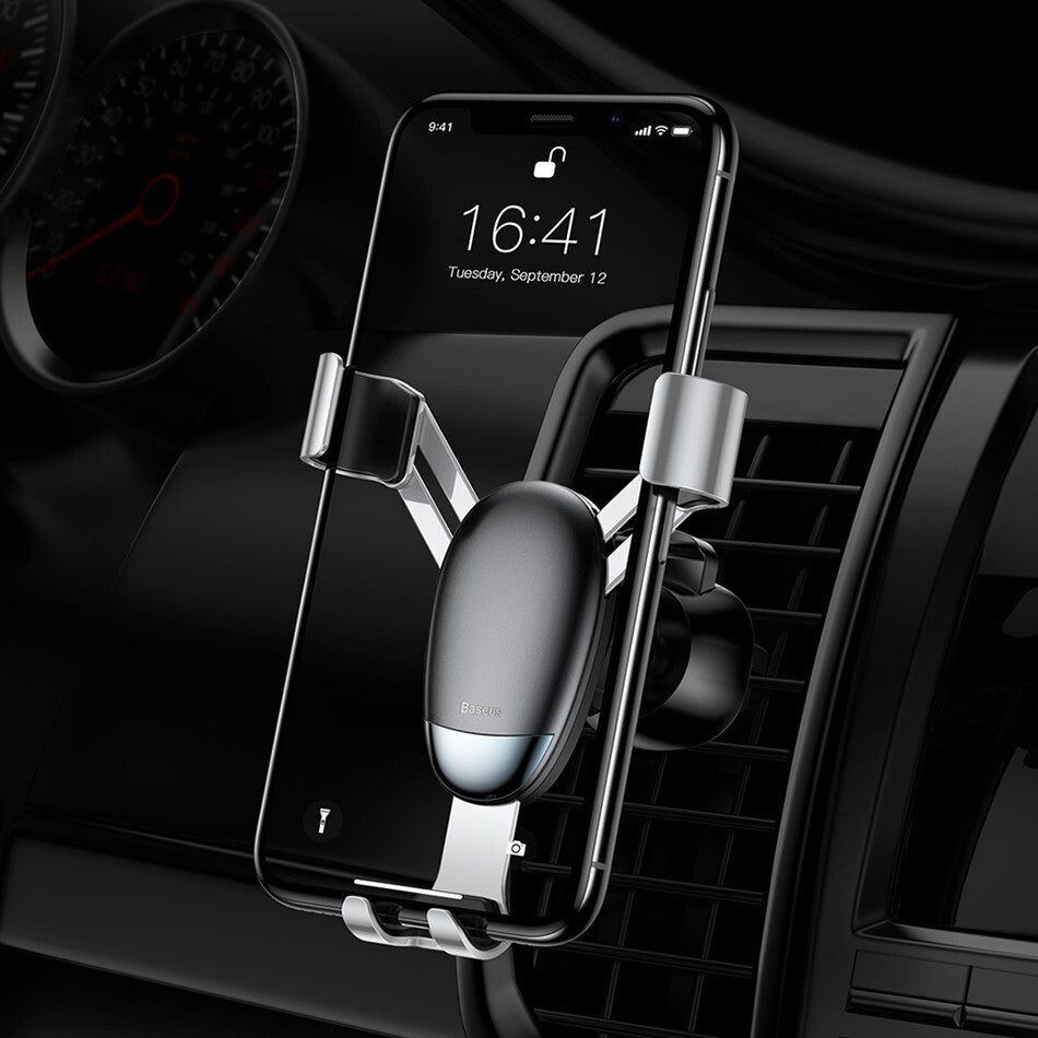 Baseus Mini Gravity Car Phone Holder Air Vent Clip Mount For iPhone Samsung Huawei