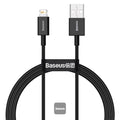 Baseus 2.4A USB To Lightning Fast Charging Cable Data Cord Charger Superior Series For iPhone iPad (1m)