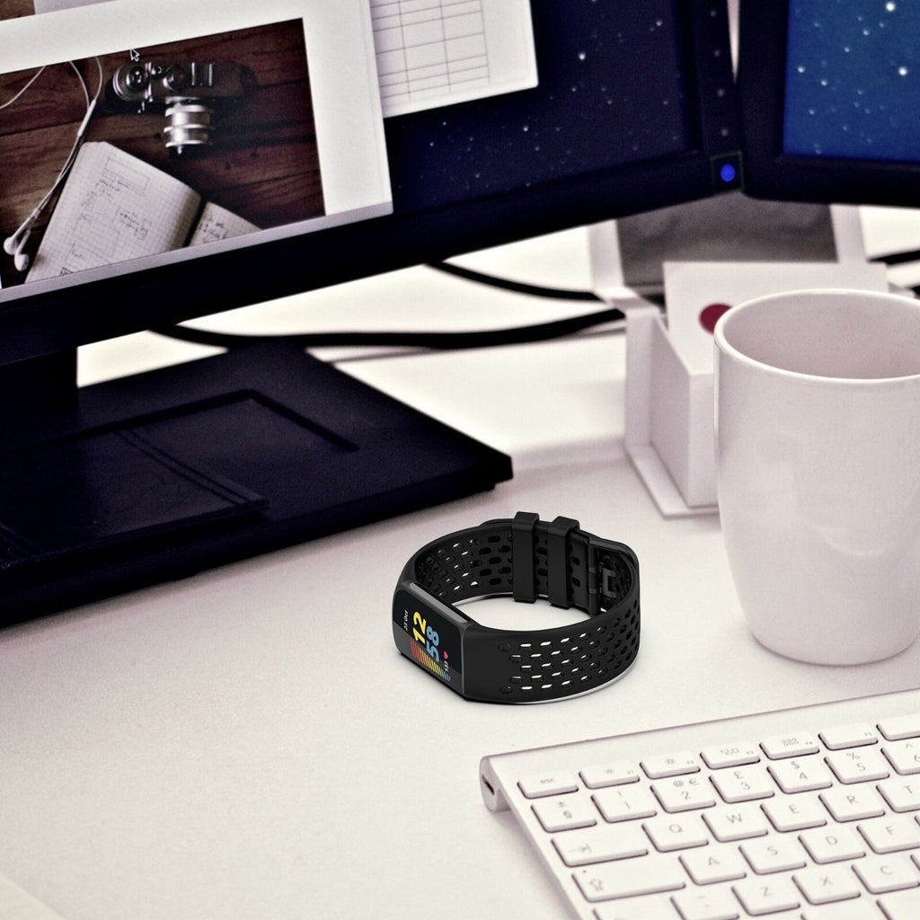For Fitbit Charge 5 / 6 Waterproof Sport Band Strap Silicone Replacement Wristbands
