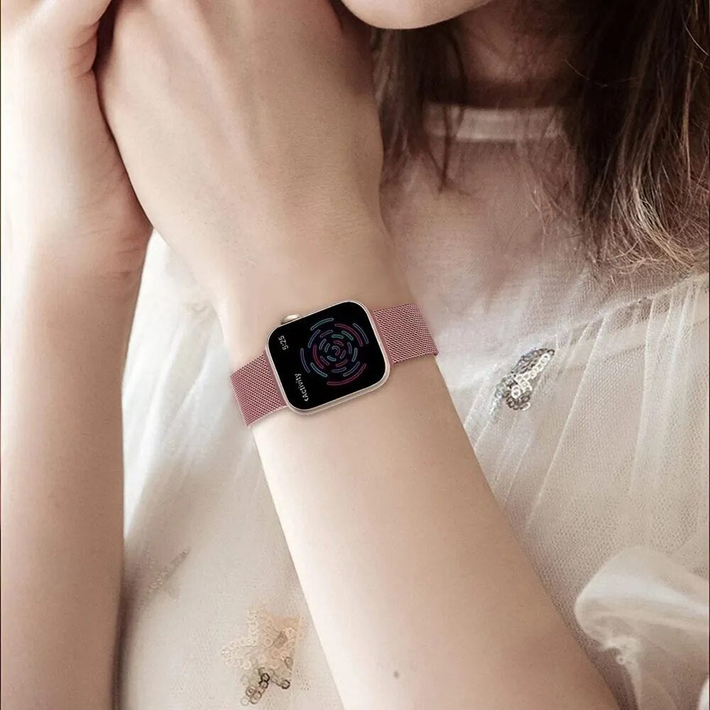 For Apple Watch Band Series Ultra 9 8 7 6 5 4 3 SE Stainless Steel Strap 38/40/41mm