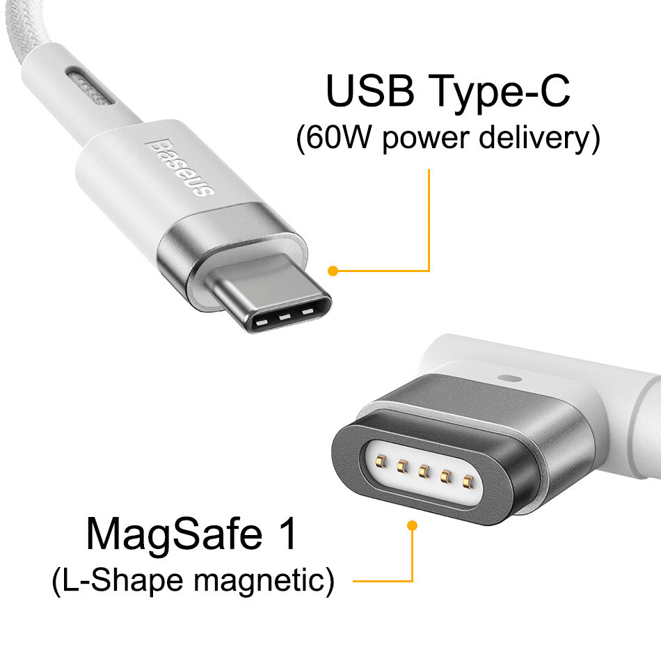 Baseus Type C To Magsafe 1 Charging Cable For MacBook Air/Pro USB-C Power Cord