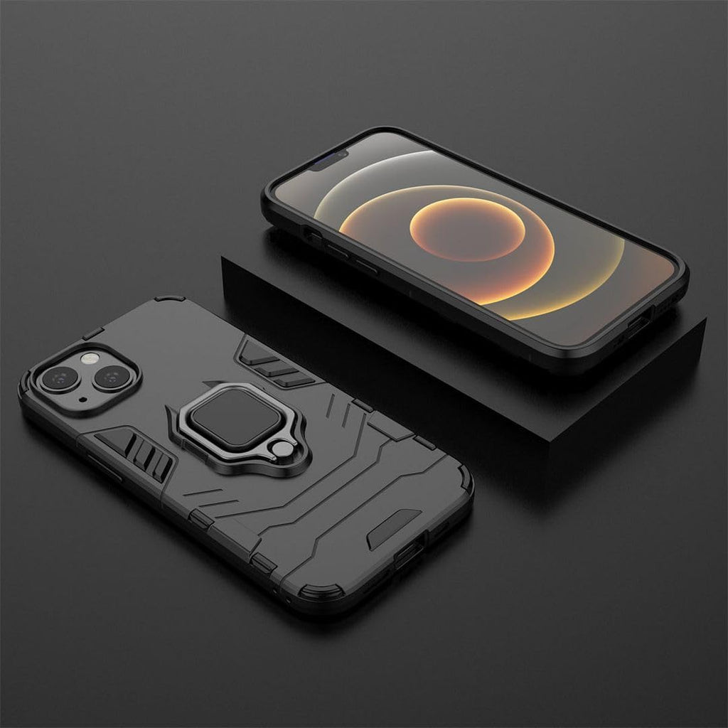 Shockproof 360 Ring Case Stand For iPhone (Black)