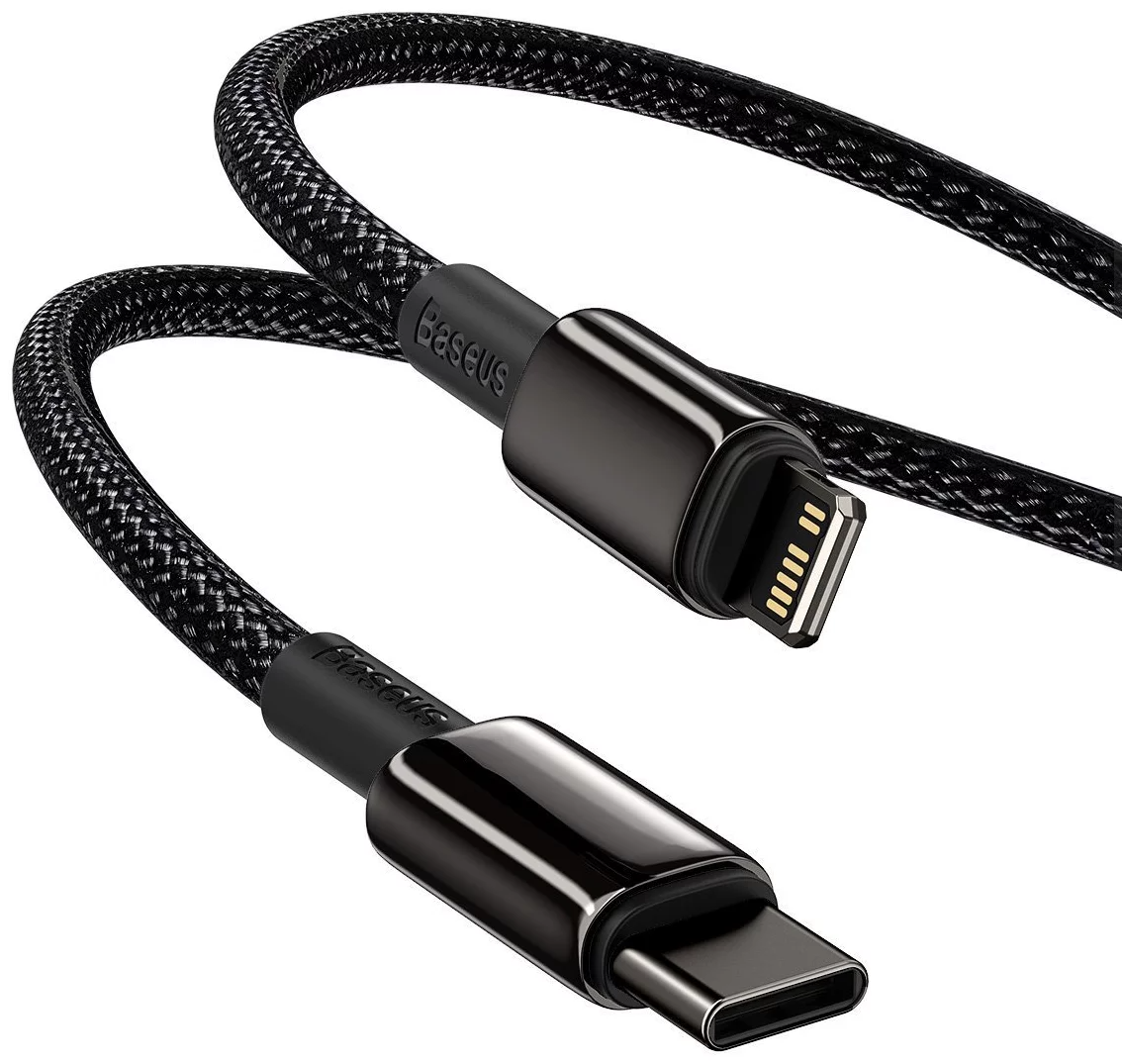 Baseus 20W PD Type C To Lightning Fast Charge Charging Cable Data Sync Cord For iPhone iPad AirPods (2m)