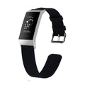 Fabric Replacement Strap Nylon Band Breathable Adjustable Wristband For Fitbit Charge 3 / 4 (Small, Blue)